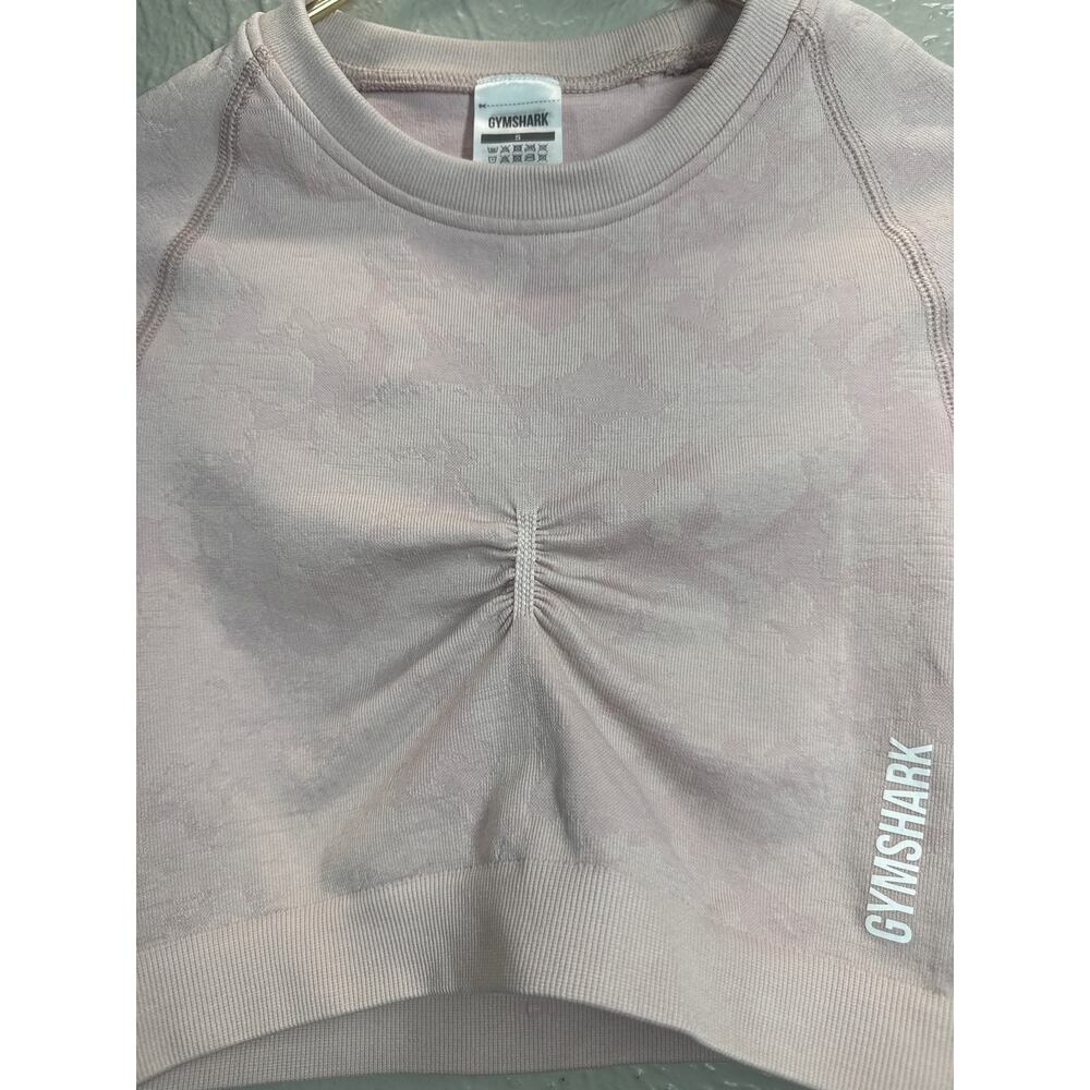 Gymshark Long Sleeve Women’s Adapt Camo Seamless Camo Cropped Top Shirt‎ Small